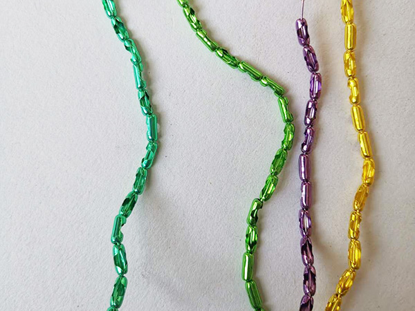 彩色五金珠链